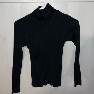 Women’s Long Sleeve Black Turtleneck. Size SMALL